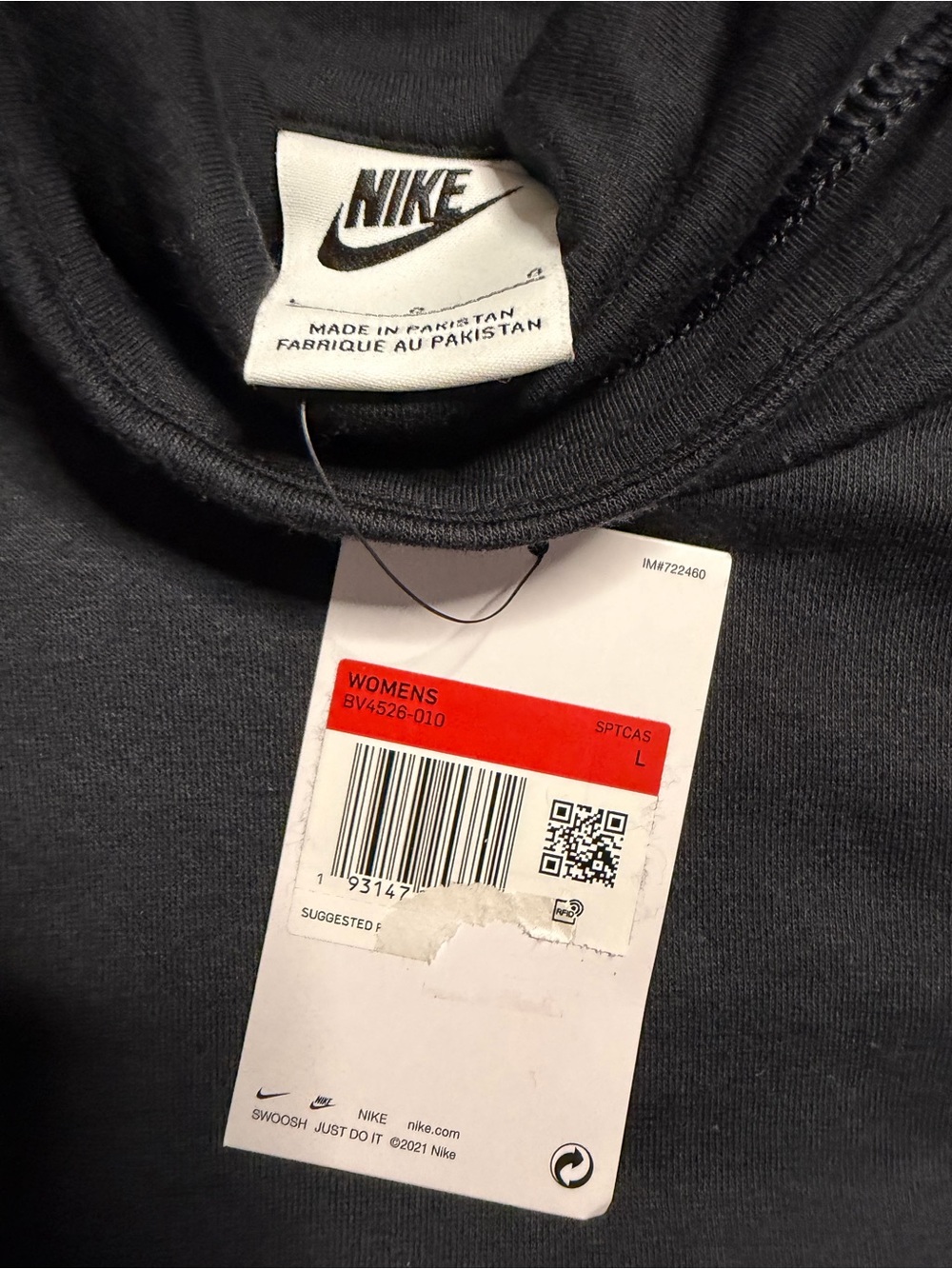NWT Nike Black Hoodie - Picture 3 of 3